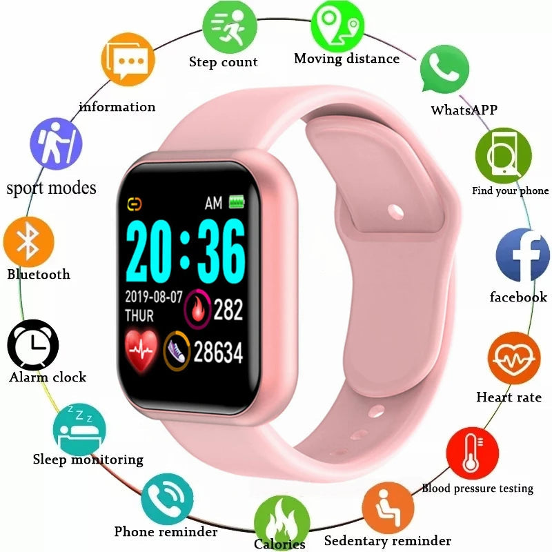 Smartwatch with Fitness Tracking – Heart Rate, Sleep Monitor & USB Charging | Urban Loft