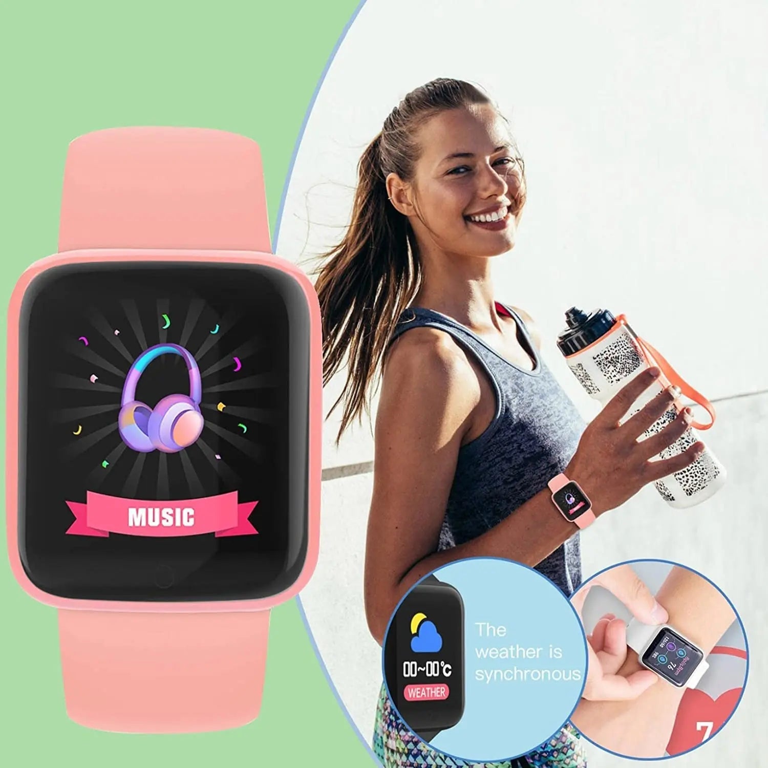 Smartwatch with Fitness Tracking – Heart Rate, Sleep Monitor & USB Charging | Urban Loft