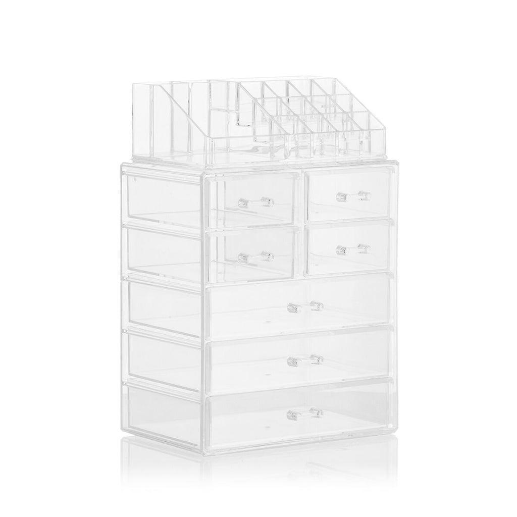 Acrylic Make-up Organizer – Elegant 2-Piece Set | Urban Loft