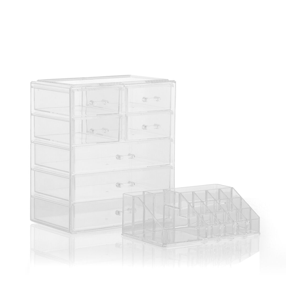 Acrylic Make-up Organizer – Elegant 2-Piece Set | Urban Loft