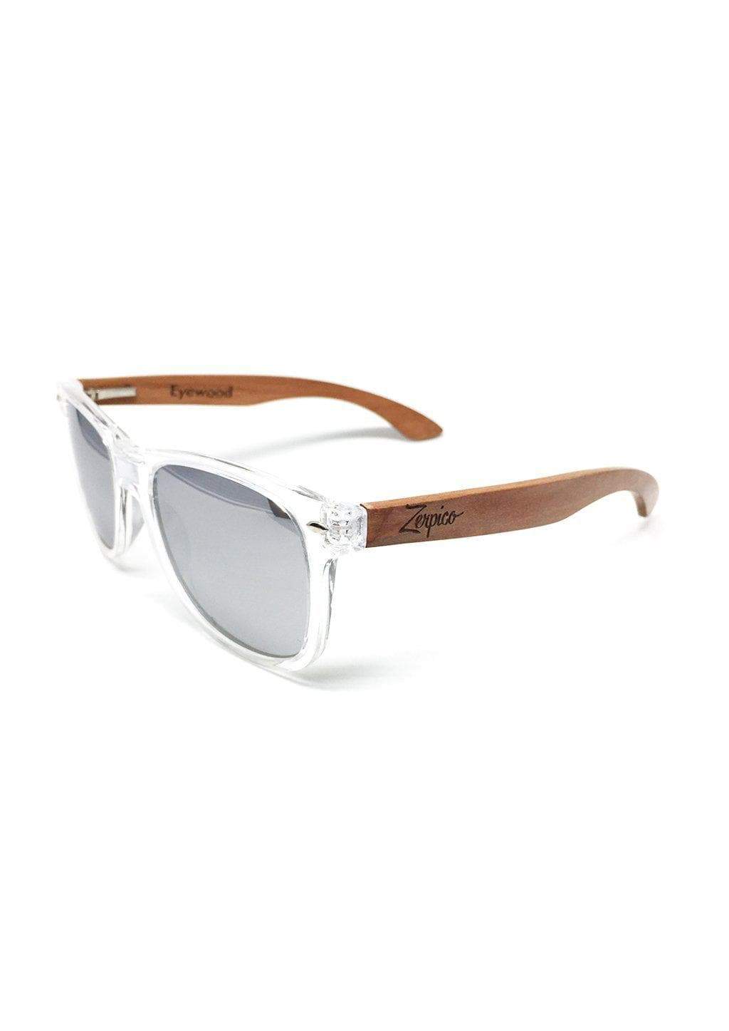 Rosewood Wayfarer Sunglasses – Handcrafted with Polarized Silver Mirror Lenses | Urban Loft